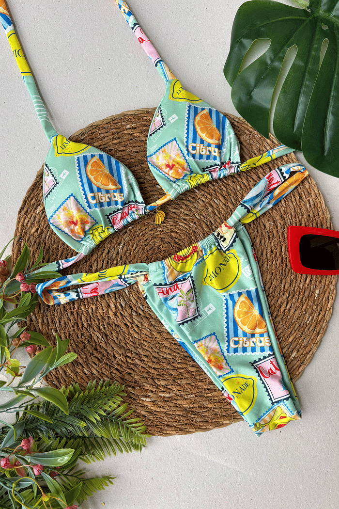 Biquíni Ferrugem Cortininha e Cortina