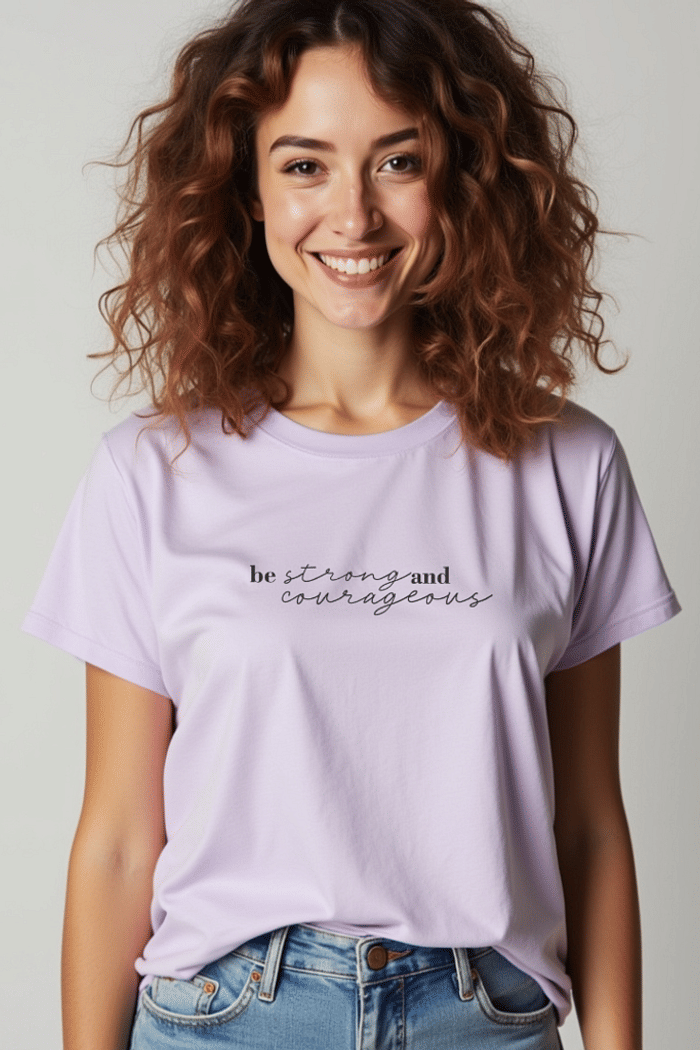Tshirt Lilas Courageous