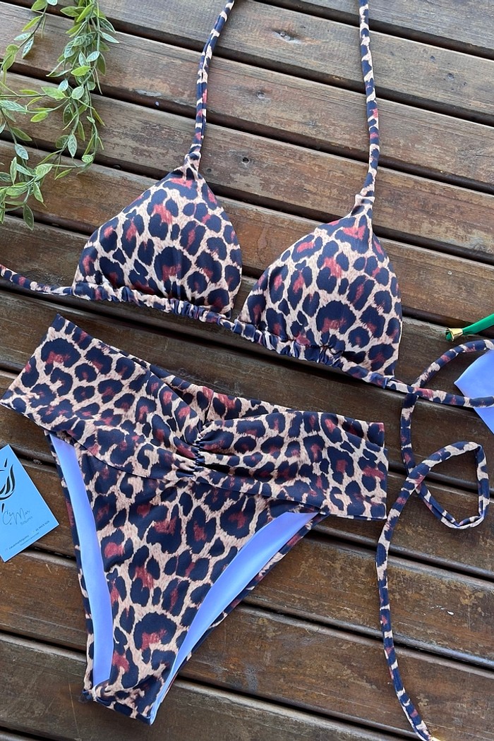 Biquíni Cortininha e Cós Largo Onça