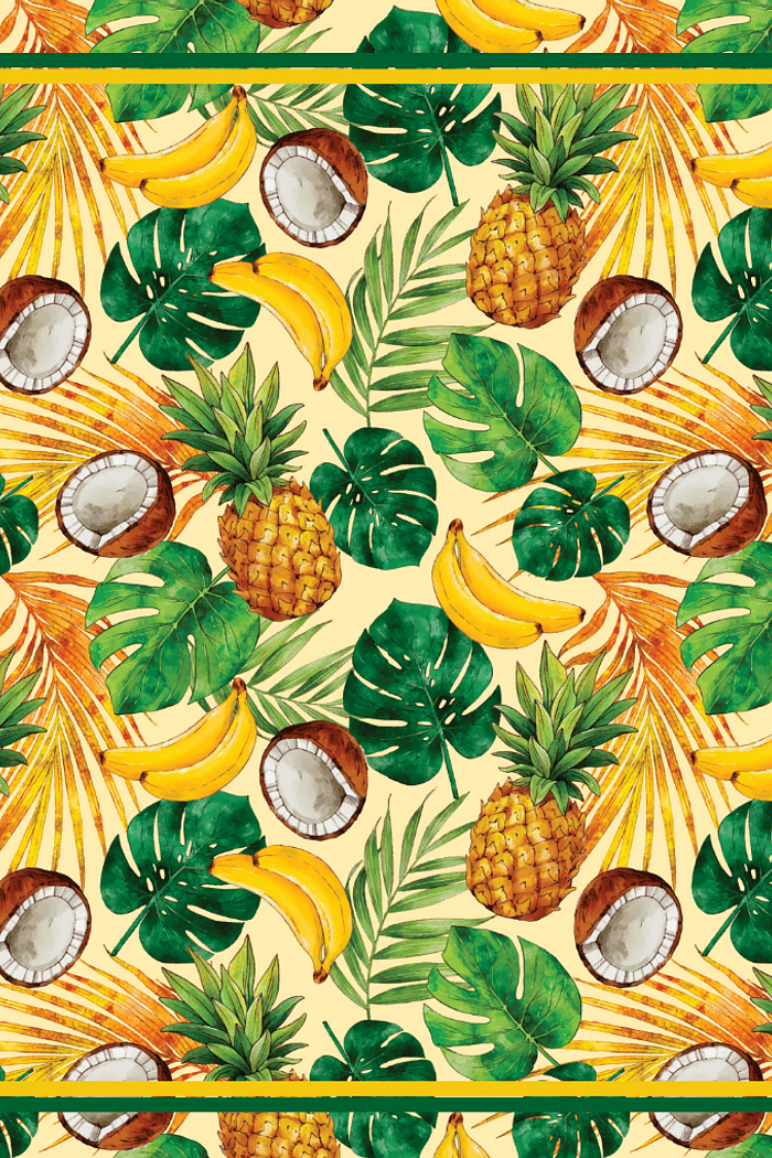 Canga Abacaxi e Folhas