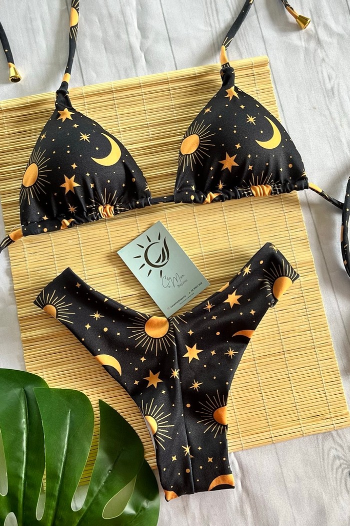 Biquíni Cortininha e Asa delta Sol e Lua