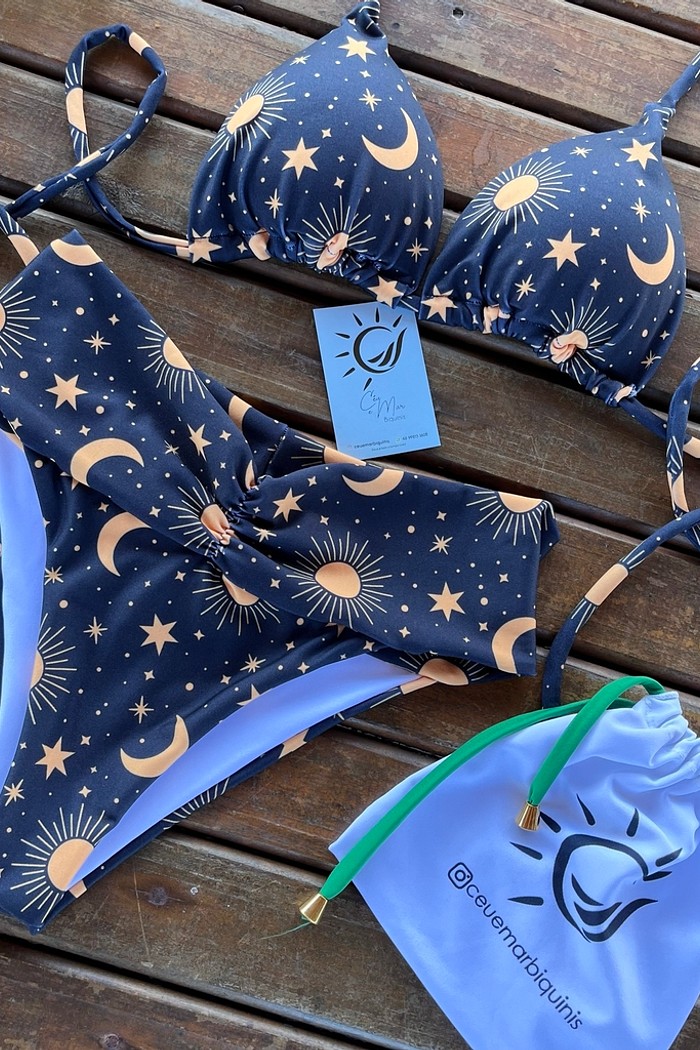 Biquíni Cortininha e Cós Largo Sol e Lua
