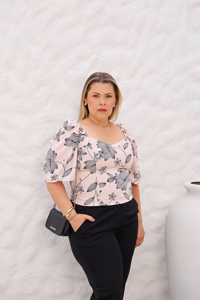 Blusa Laço Alice Nude