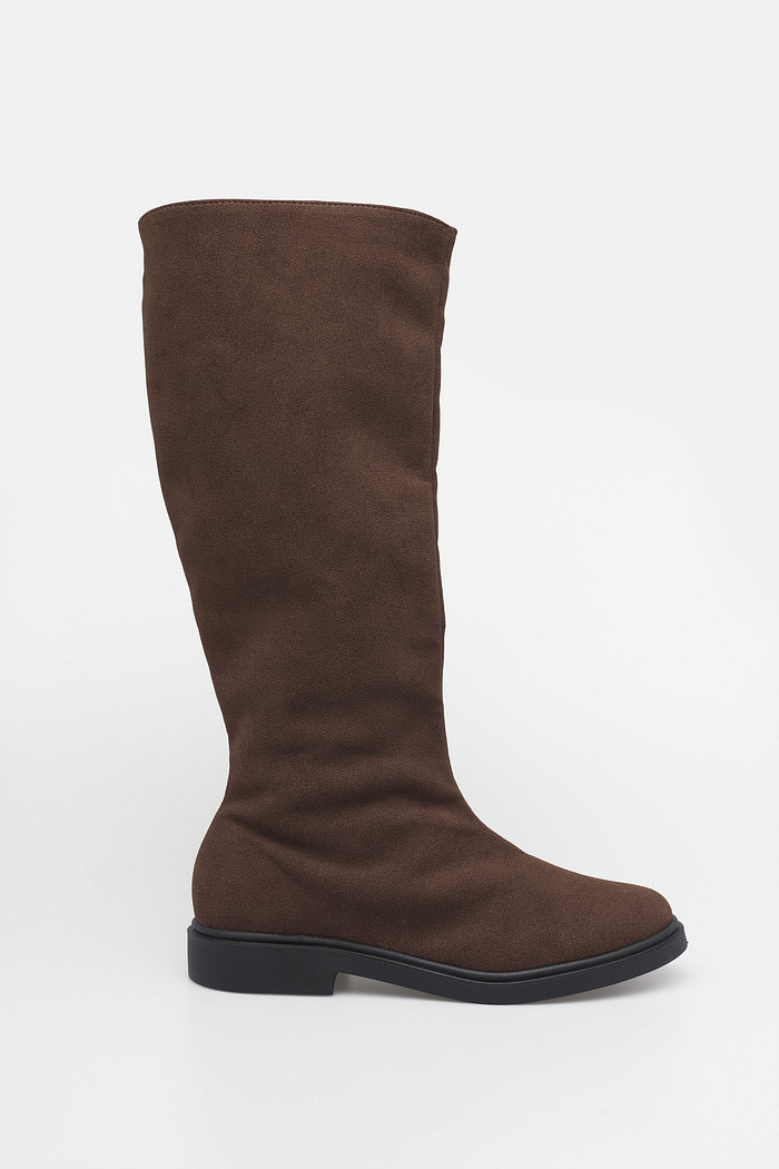 Bota Chelsea 2 em 1 Camurça Café