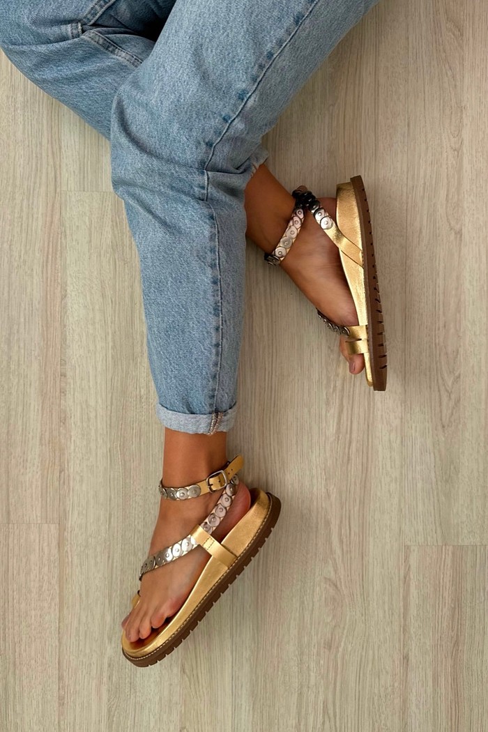 Sandália Duda Dourado