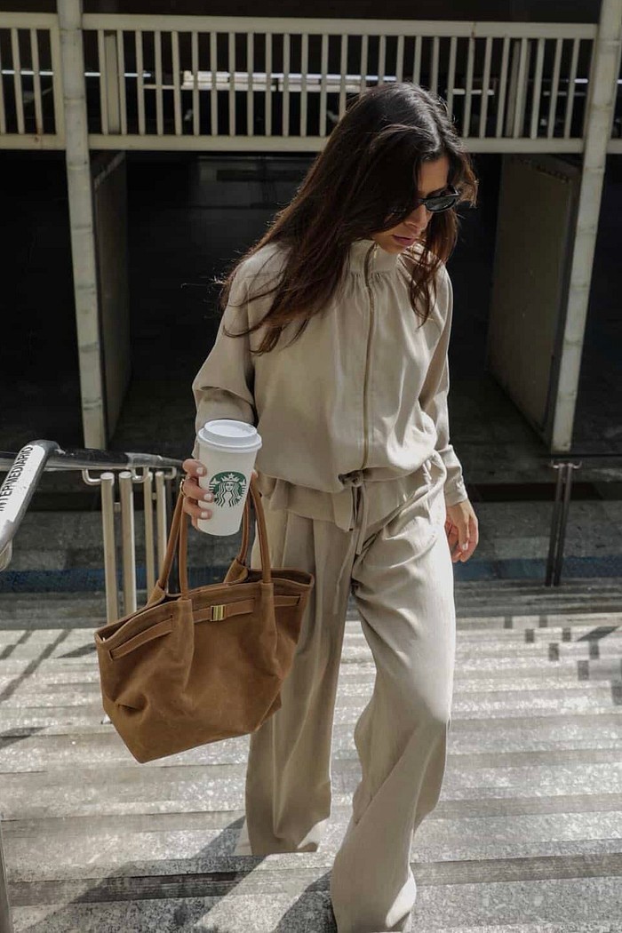 Bolsa Zoe Capuccino Tote Feminina Grande