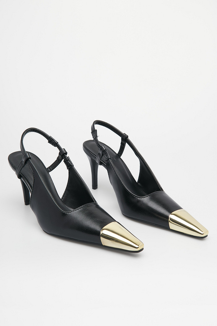 Scarpin Slingback Pietra Preto