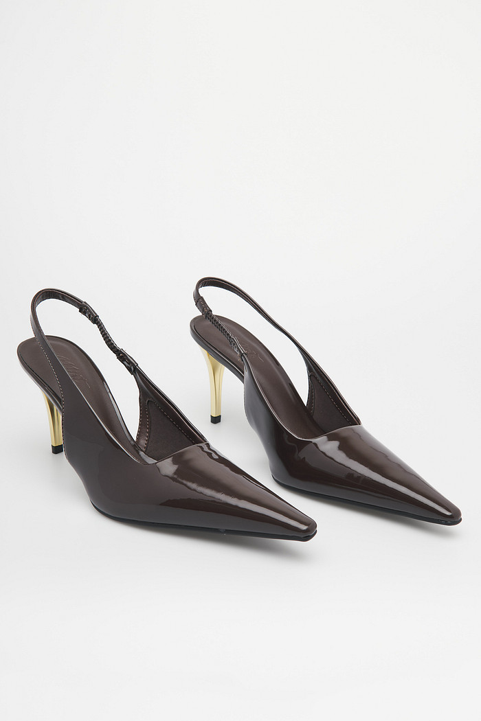 Scarpin Slingback Morgana Café