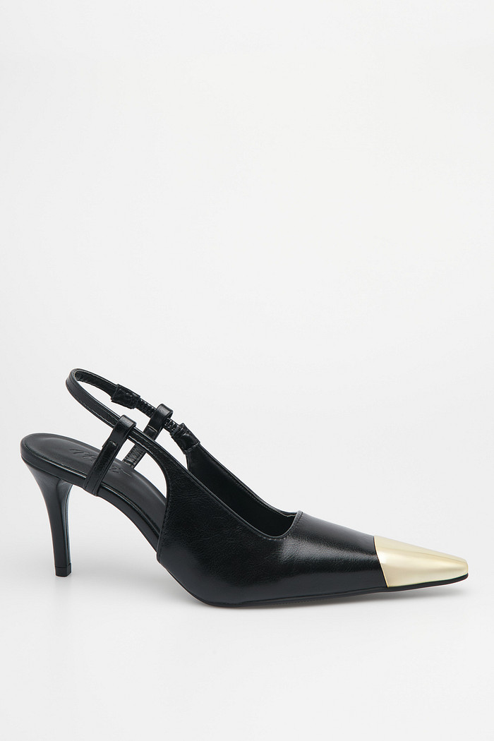 Scarpin Slingback Pietra Preto