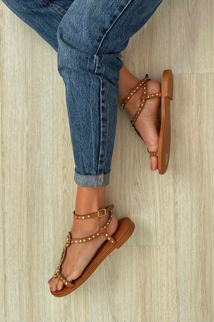 Sandália Samara Camel