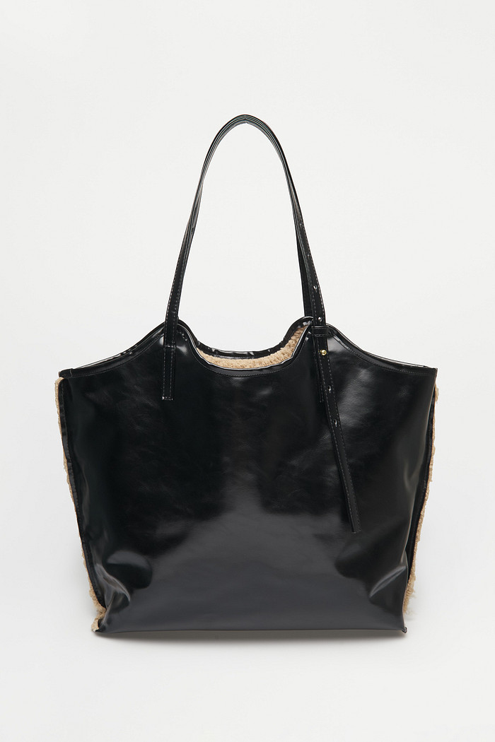 Bolsa Shopper Fluffy Preto