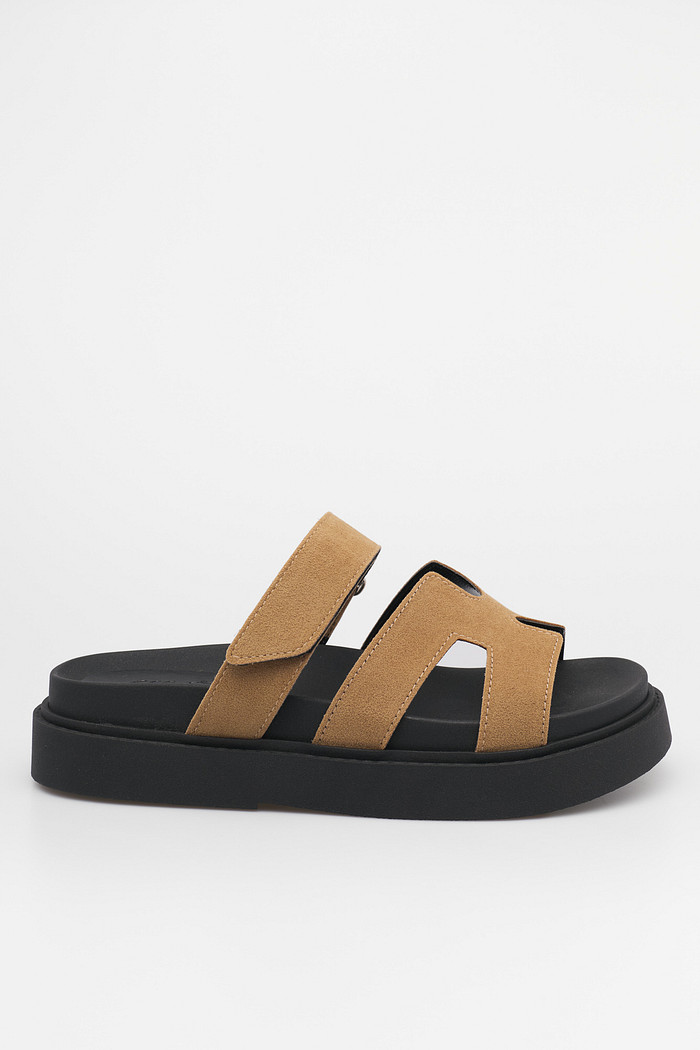 Flat Fernanda Areia Papete Confortável