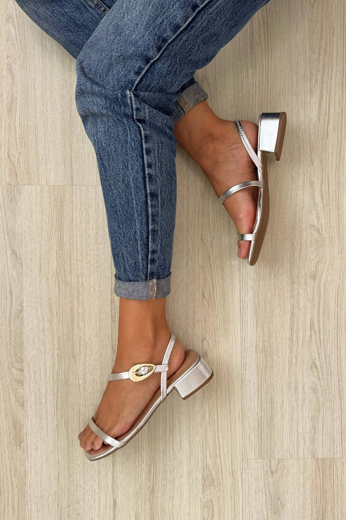 Sandália Jane Silver
