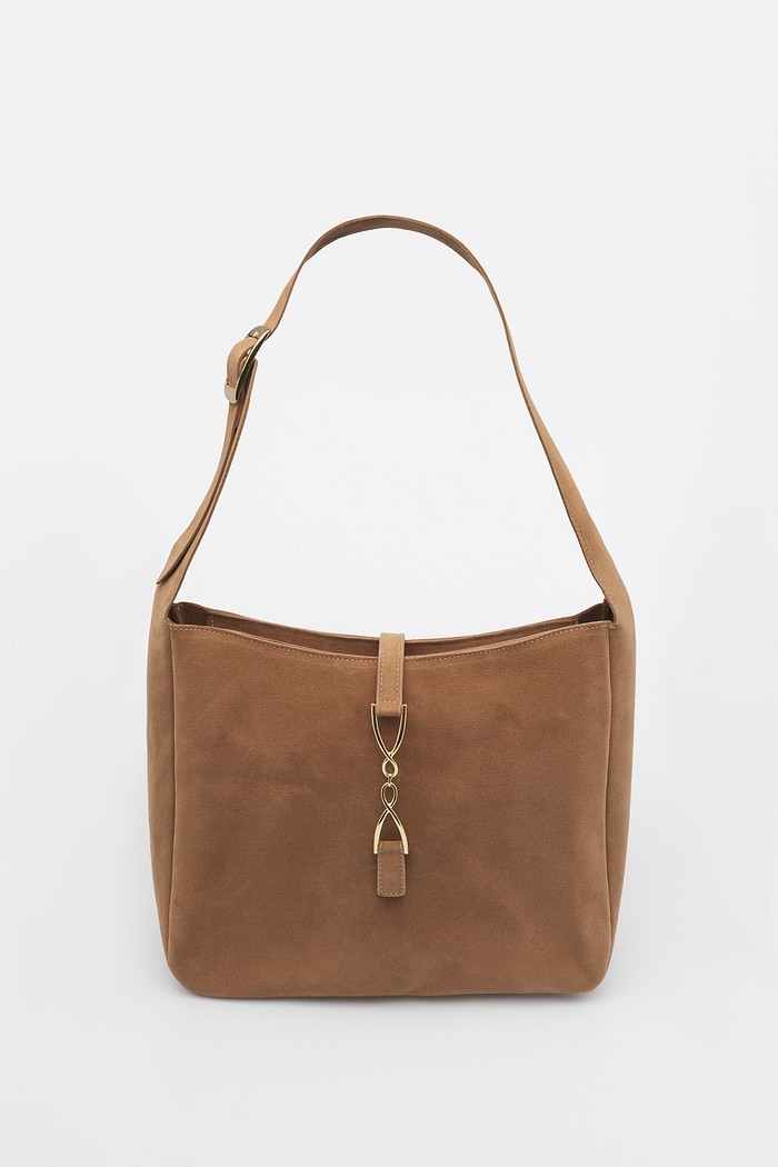Bolsa Nina Capuccino Shoulder Bag Média