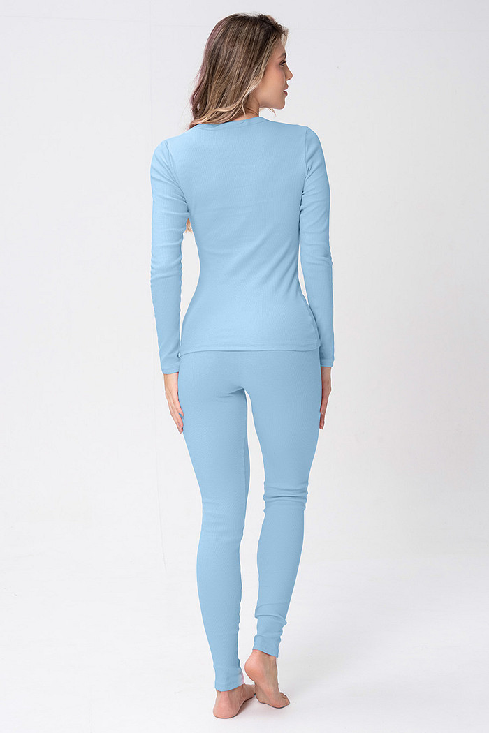 PIJAMA FEMININO DE RIBANA LONGO - CLÁSSICOS CANELADOS