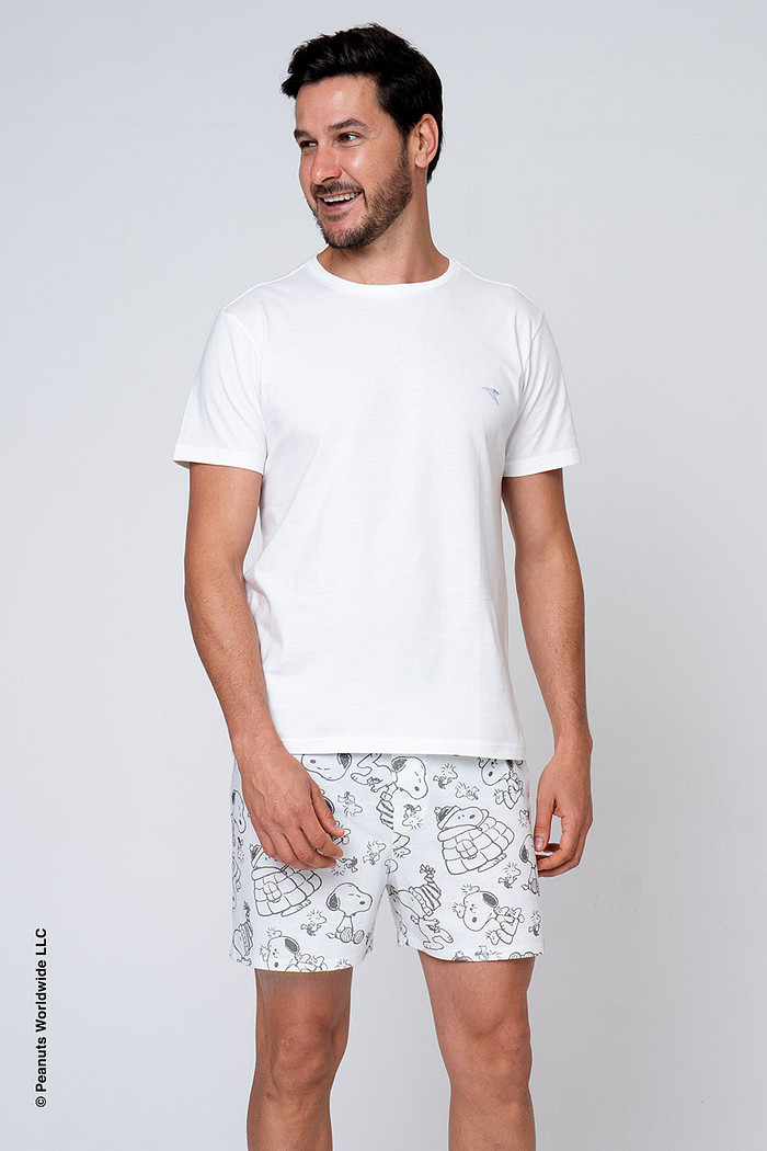 SAMBA CANÇÃO ALGODÃO ESTAMPADA - SNOOPY COLOR