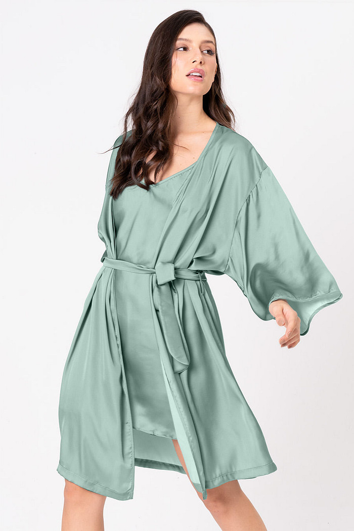 ROBE ACETINADO - CLÁSSICOS ACETINADOS VERDE JADE