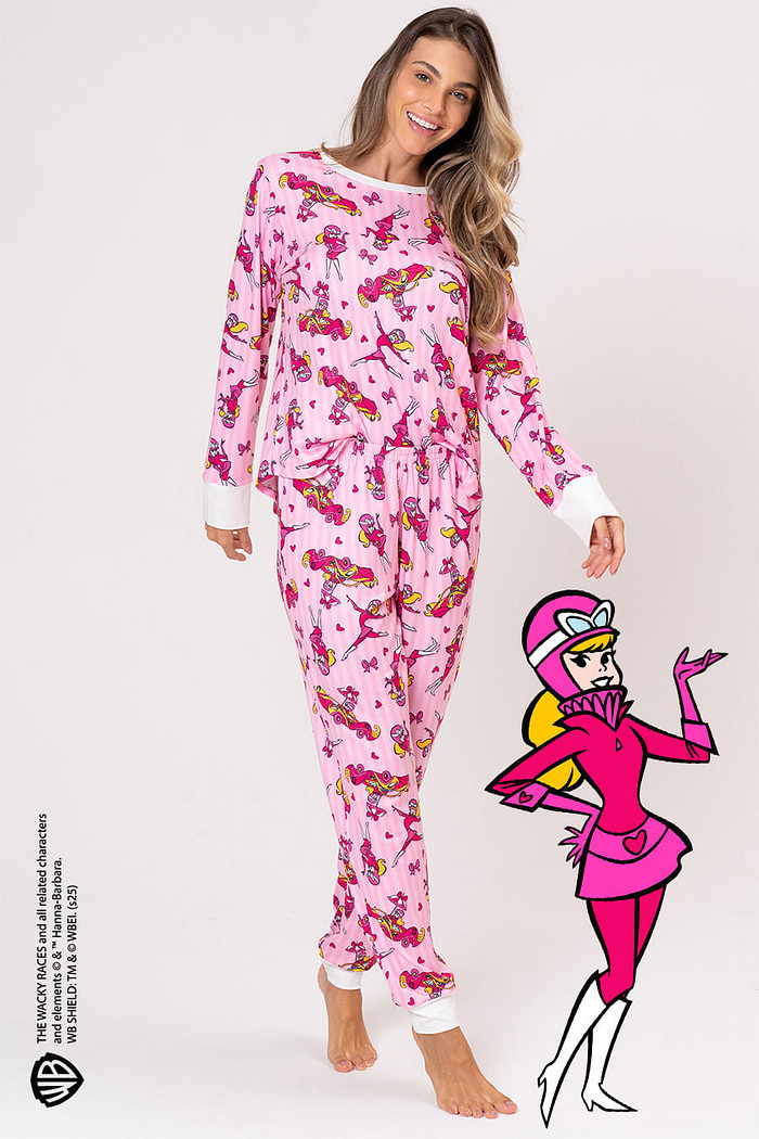 PIJAMA LONGO FEMININO - PENÉLOPE PITSTOP