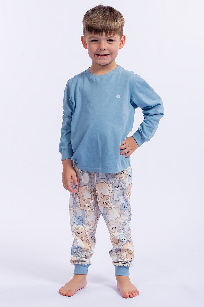PIJAMA MASCULINO INFANTIL ALGODÃO COELHOS