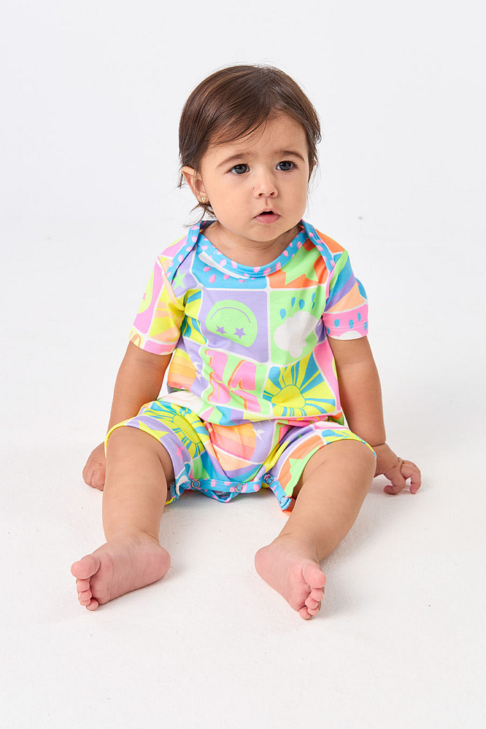 BODY MACAQUINHO CURTO BABY - NEON DREAMS