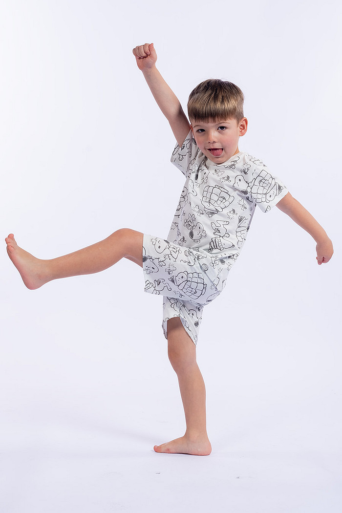 PIJAMA INFANTIL MASCULINO ALGODÃO - SNOOPY COLOR