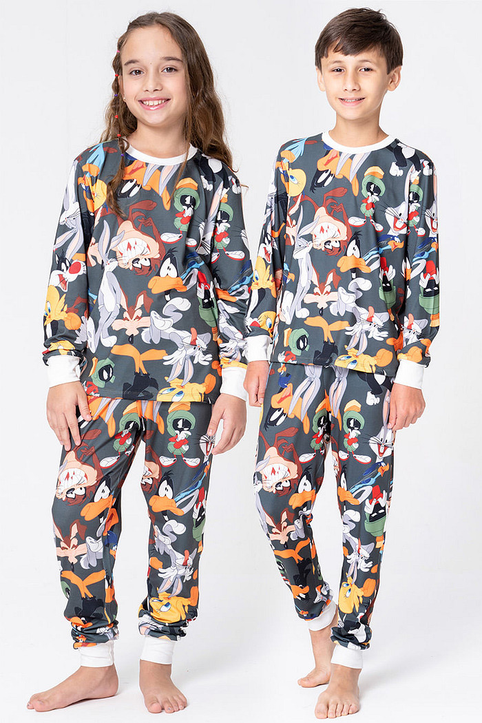 PIJAMA LONGO JUVENIL UNISSEX - LOONEY HOLLYWOOD