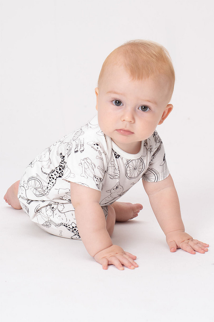 BODY MACAQUINHO CURTO DE ALGODÃO - AUAUMIGOS