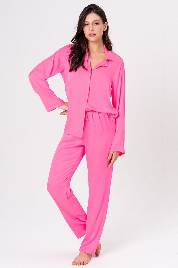 PIJAMA AMERICANO ACETINADO - ENTRELAÇOS