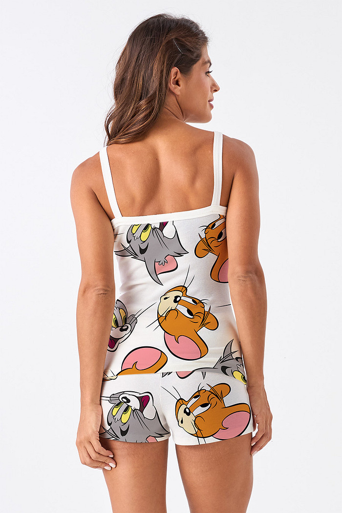 SHORT DOLL EM RIBANA COM ESTAMPA - TOM E JERRY
SHORT DOLL EM RIBANA COM ESTAMPA - TOM E JERRY