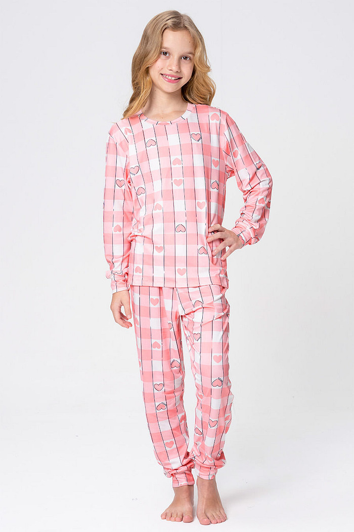 PIJAMA LONGO JUVENIL TOQUE DE PÊSSEGO - PINKNIC