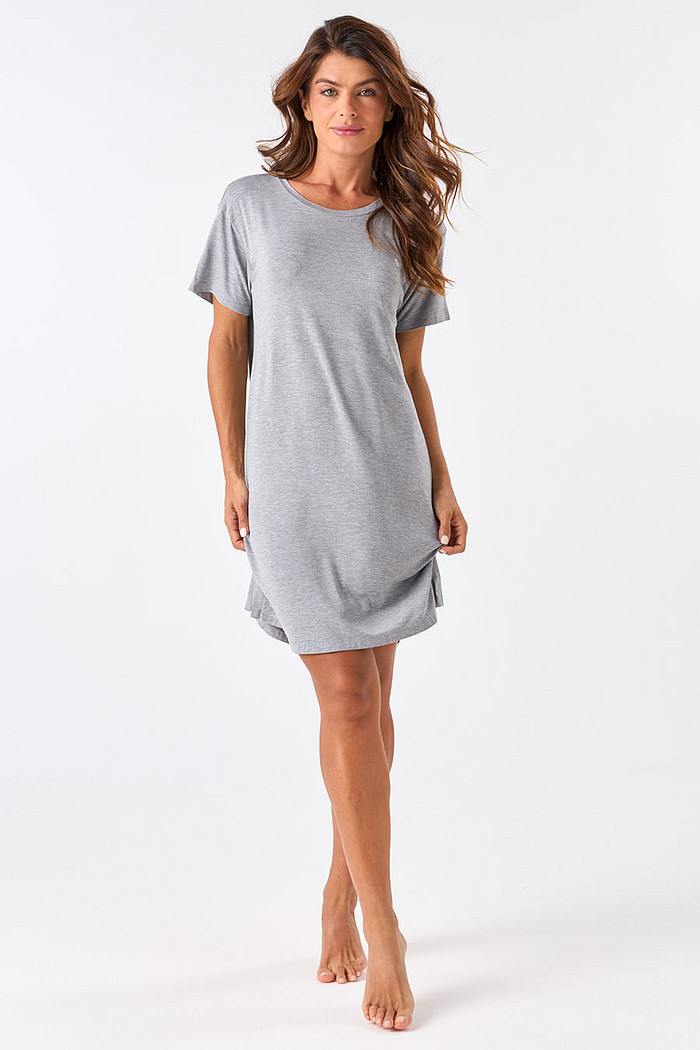 CAMISOLA MANGA CURTA EM VISCOSE - CLÁSSICO VISCOSE MESCLA