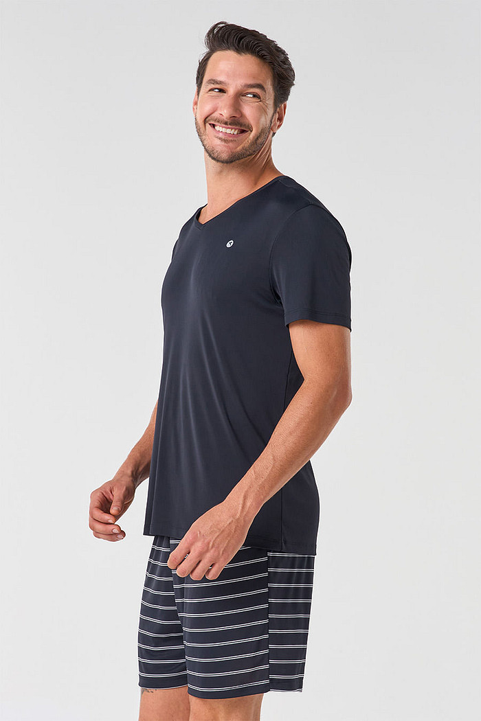 PIJAMA GELADINHO MASCULINO LISTRAS - MAGNÓLIA