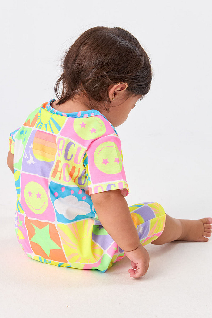 BODY MACAQUINHO CURTO BABY - NEON DREAMS