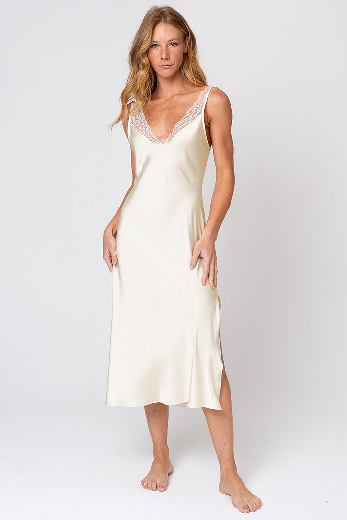 CAMISOLA MIDI TOQUE DE SEDA