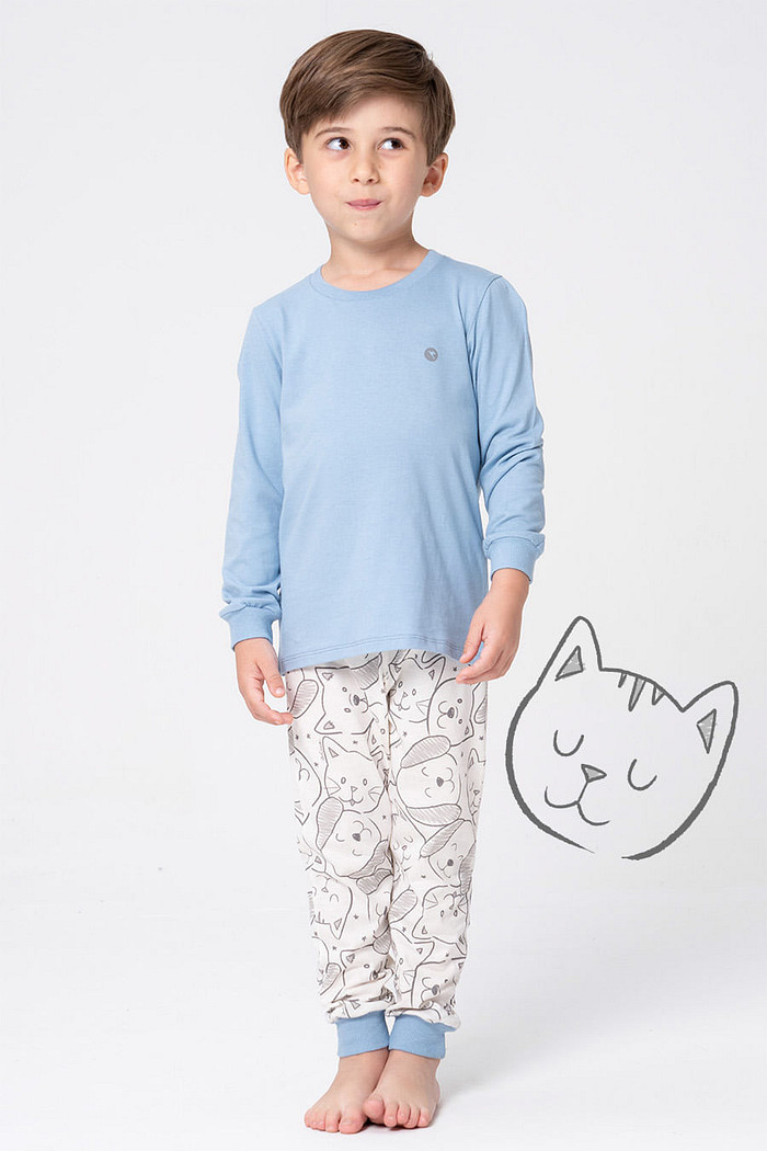 PIJAMA DE MALHA INFANTIL MENINO - PET COLORS