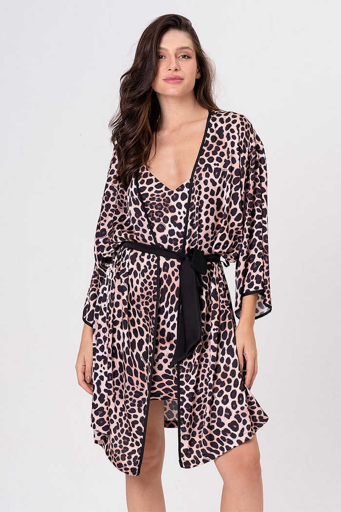 ROBE ACETINADO - FELINE