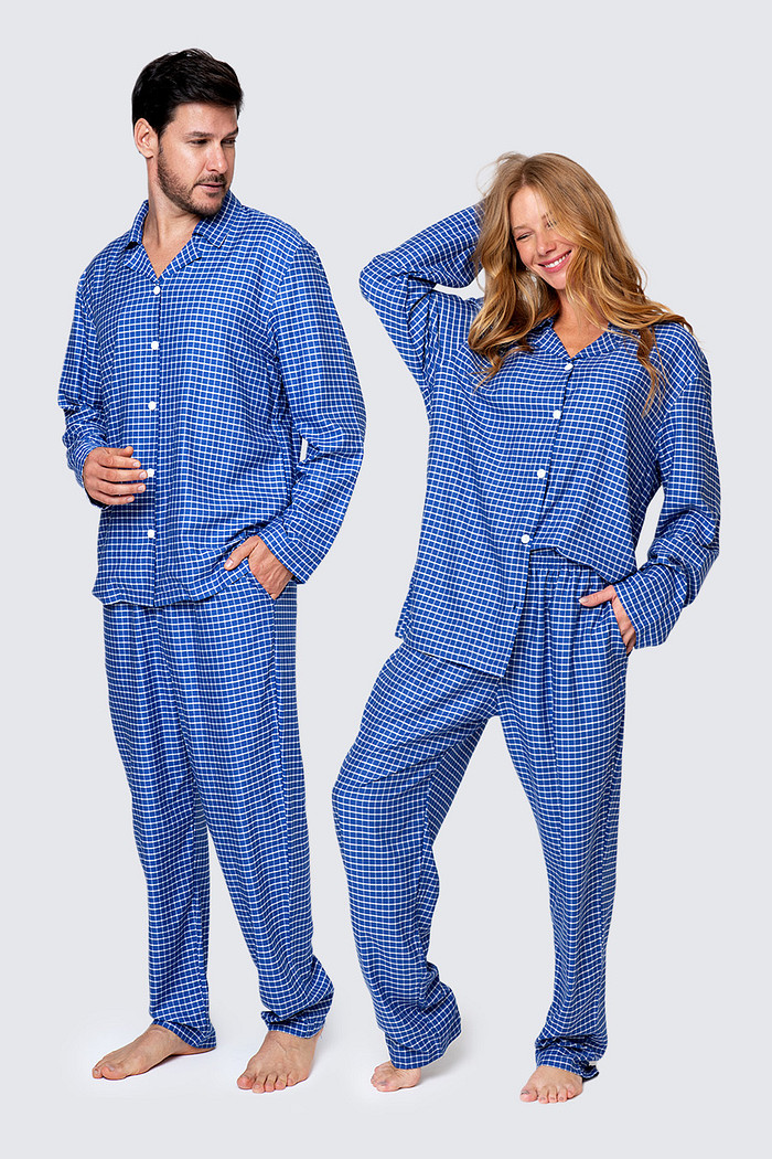 PIJAMA LONGO AMERICANO UNISSEX VICHY 