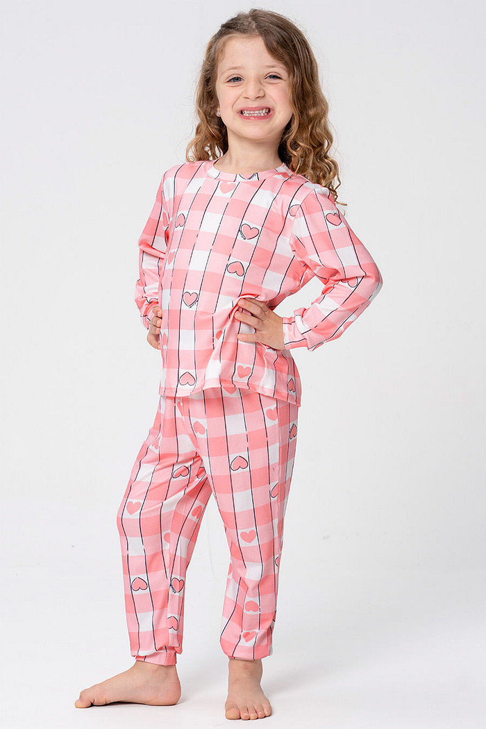 PIJAMA LONGO INFANTIL TOQUE DE PÊSSEGO - PINKNIC