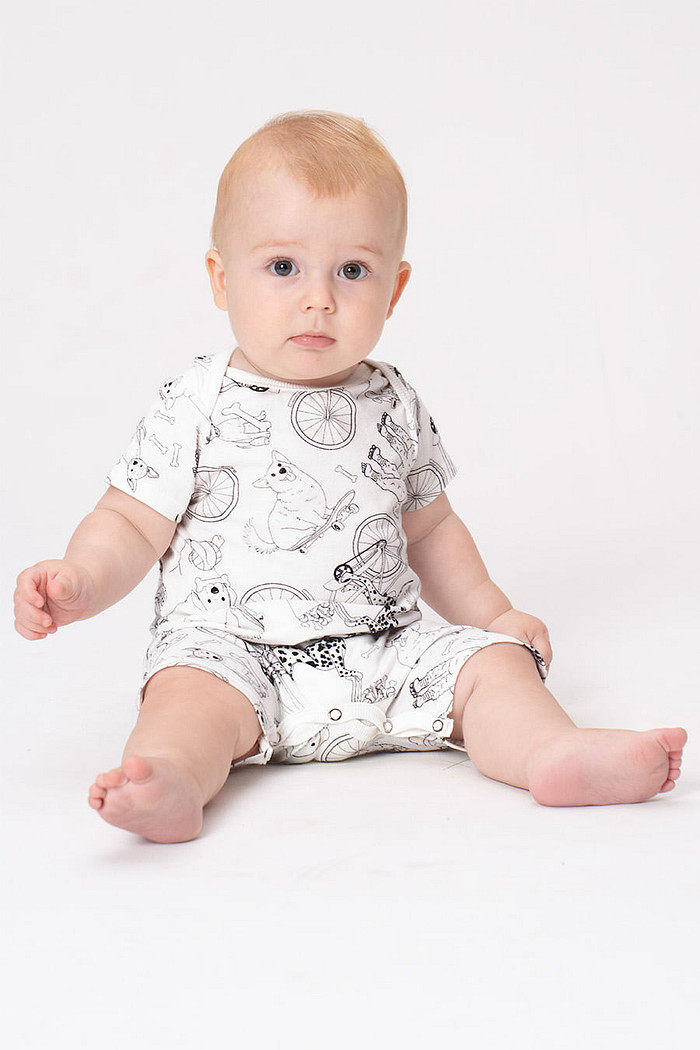 BODY MACAQUINHO CURTO DE ALGODÃO - AUAUMIGOS