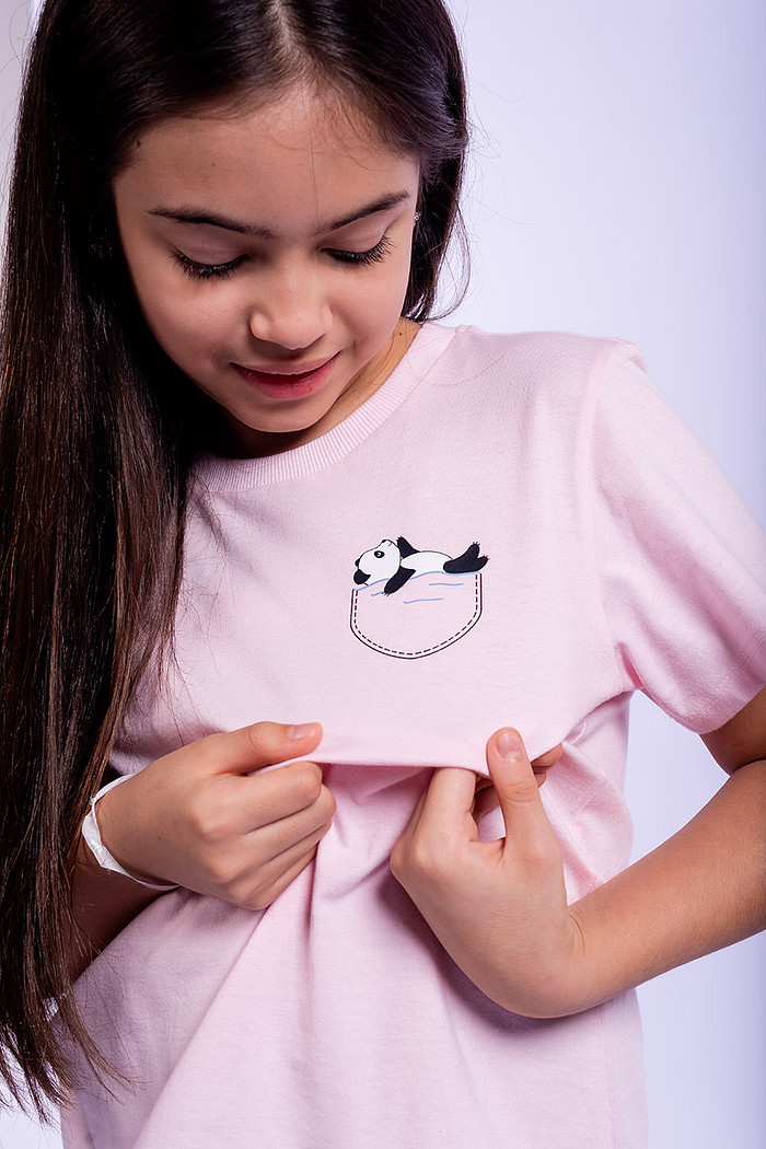 PIJAMA JUVENIL FEMININO CURTO - PANDA SPLASH