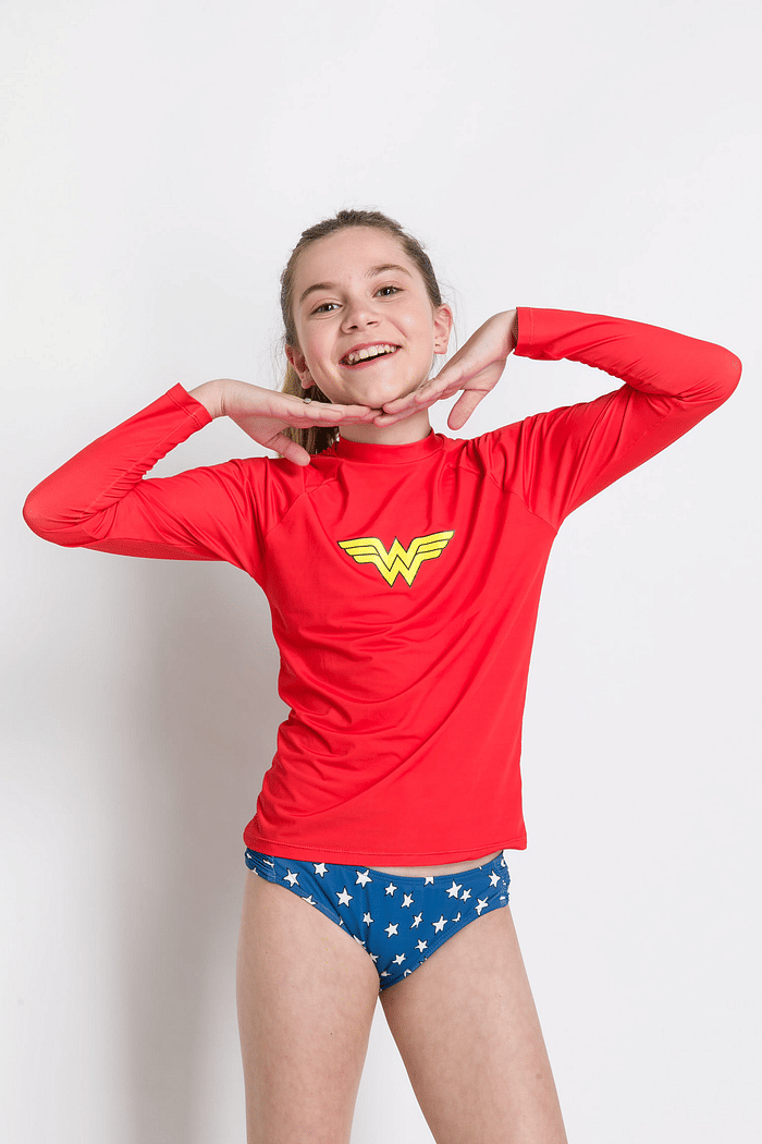 CALCINHA BIQUINI INFANTIL ESTAMPADA MULHER MARAVILHA