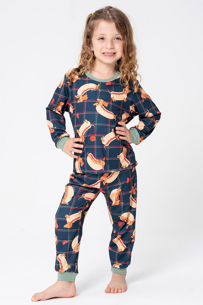 PIJAMA LONGO INFANTIL UNISSEX - HOT DOG