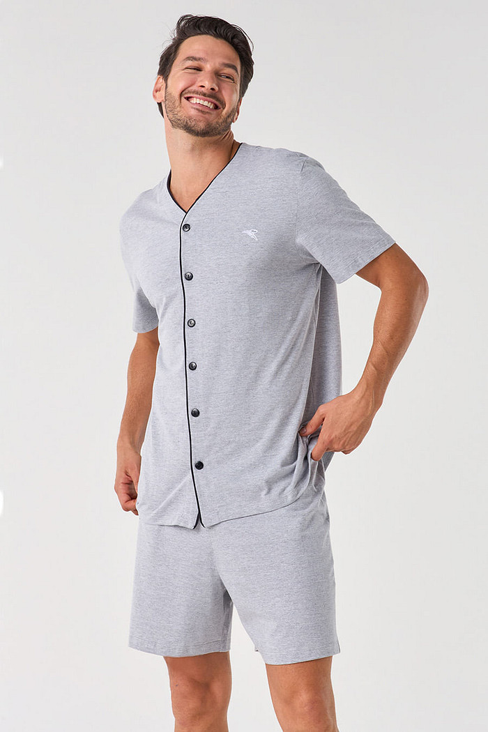 PIJAMA CURTO MEIA MALHA - ETERNO MASCULINO