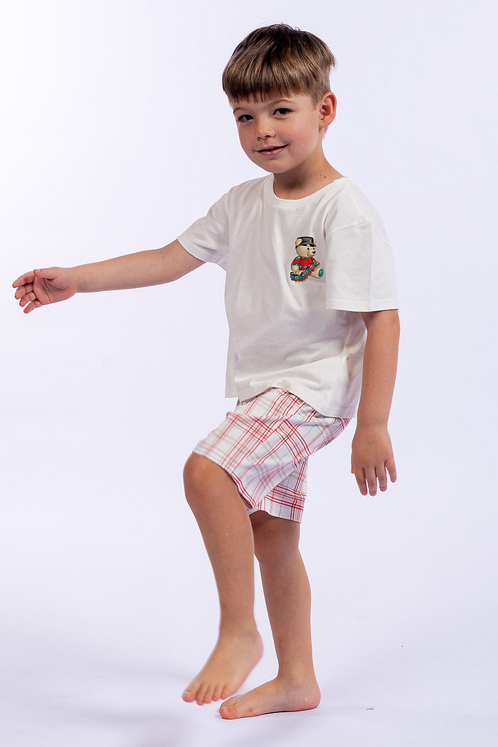 PIJAMA CURTO INFANTIL MENINO XADRE - ABRAÇO DE URSO