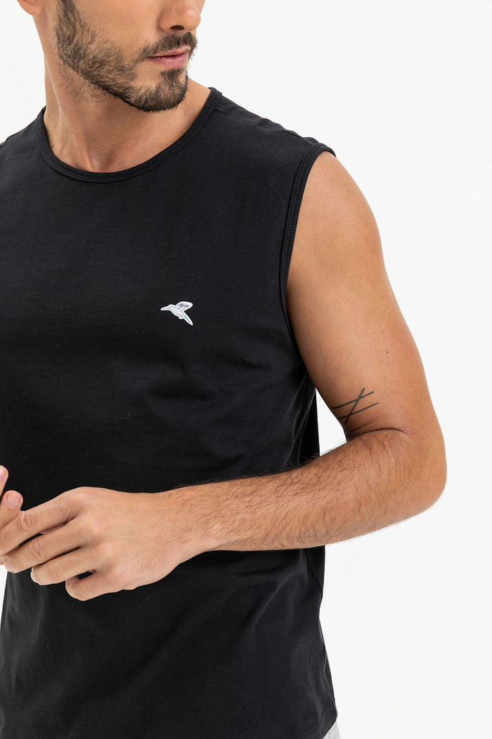 REGATA MASCULINA MEIA MALHA - ETERNO