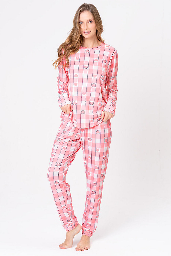 PIJAMA LONGO TOQUE DE PÊSSEGO - PINKNIC