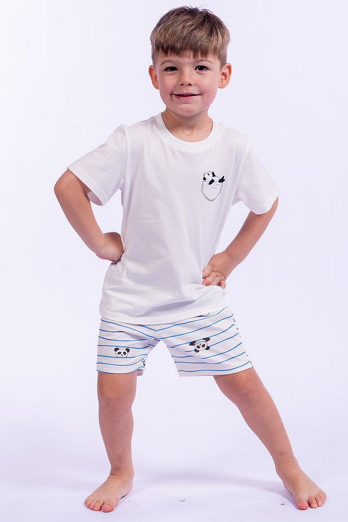 PIJAMA INFANTIL MASCULINO CURTO - PANDA SPLASH