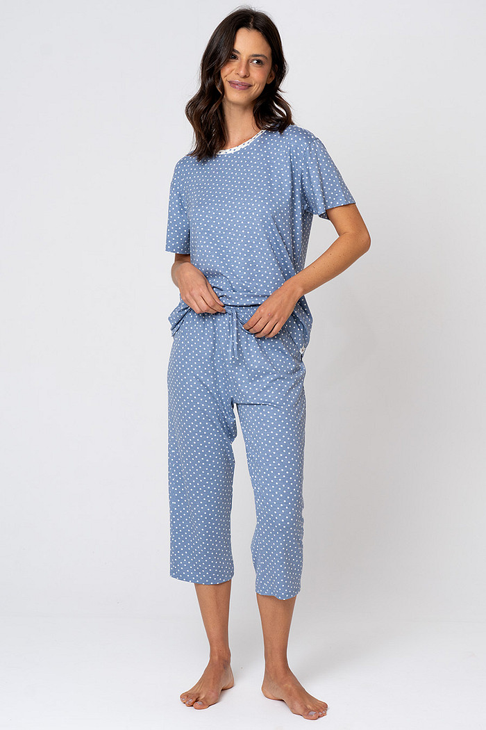 PIJAMA PESCADOR FEMININO EM VISCOSE - MINI POÁ