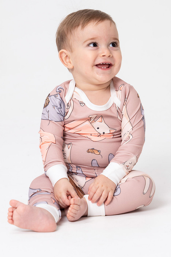 BODY + CALÇA DE RIBANA BABY - GATICES