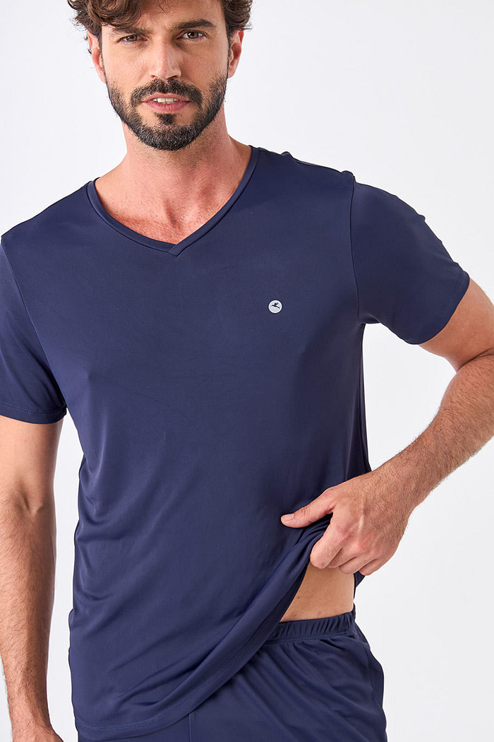 PIJAMA GELADINHO MASCULINO - MARINHO NOTURNO